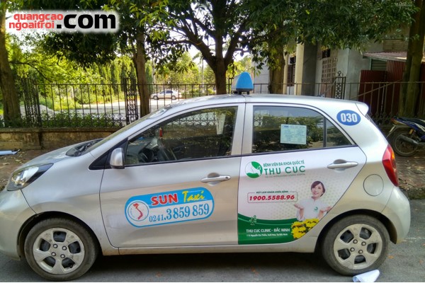 dự án quảng cáo trên taxi của bệnh viện thu cúc