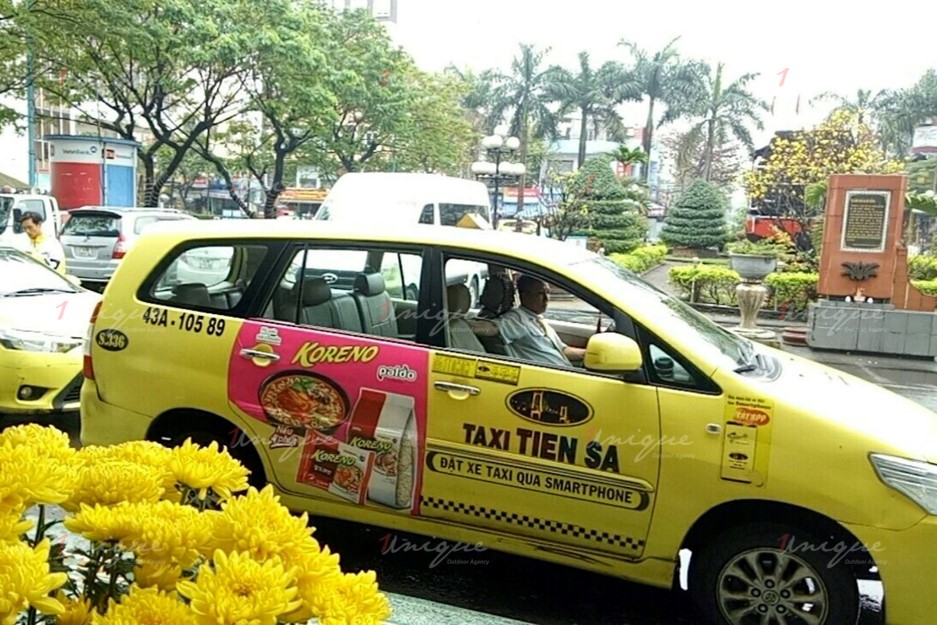 quảng cáo trên taxi tại tỉnh buôn mê thuột