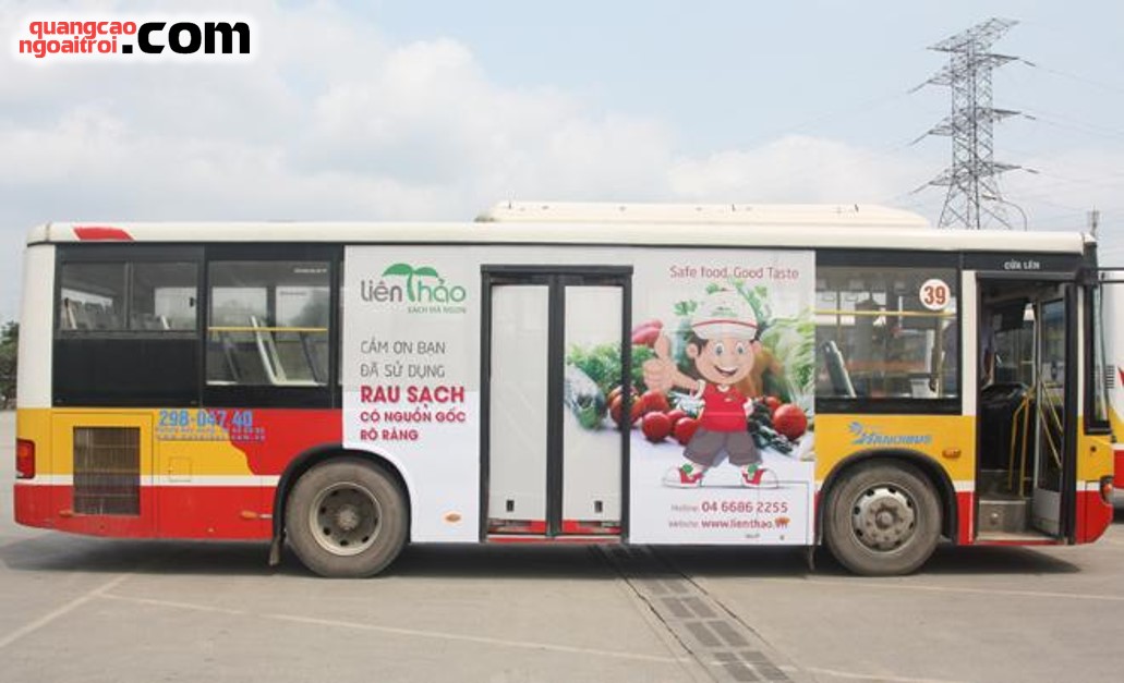 dán quảng cáo tràn kính xe bus