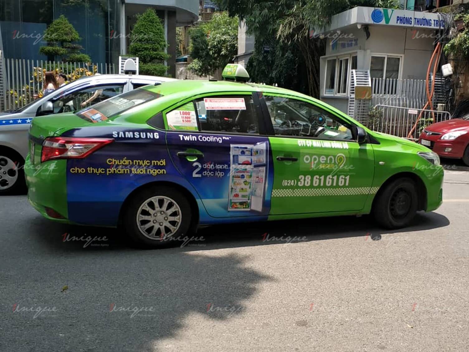 Quảng cáo trên taxi Open 99 tại nhiều tỉnh thành