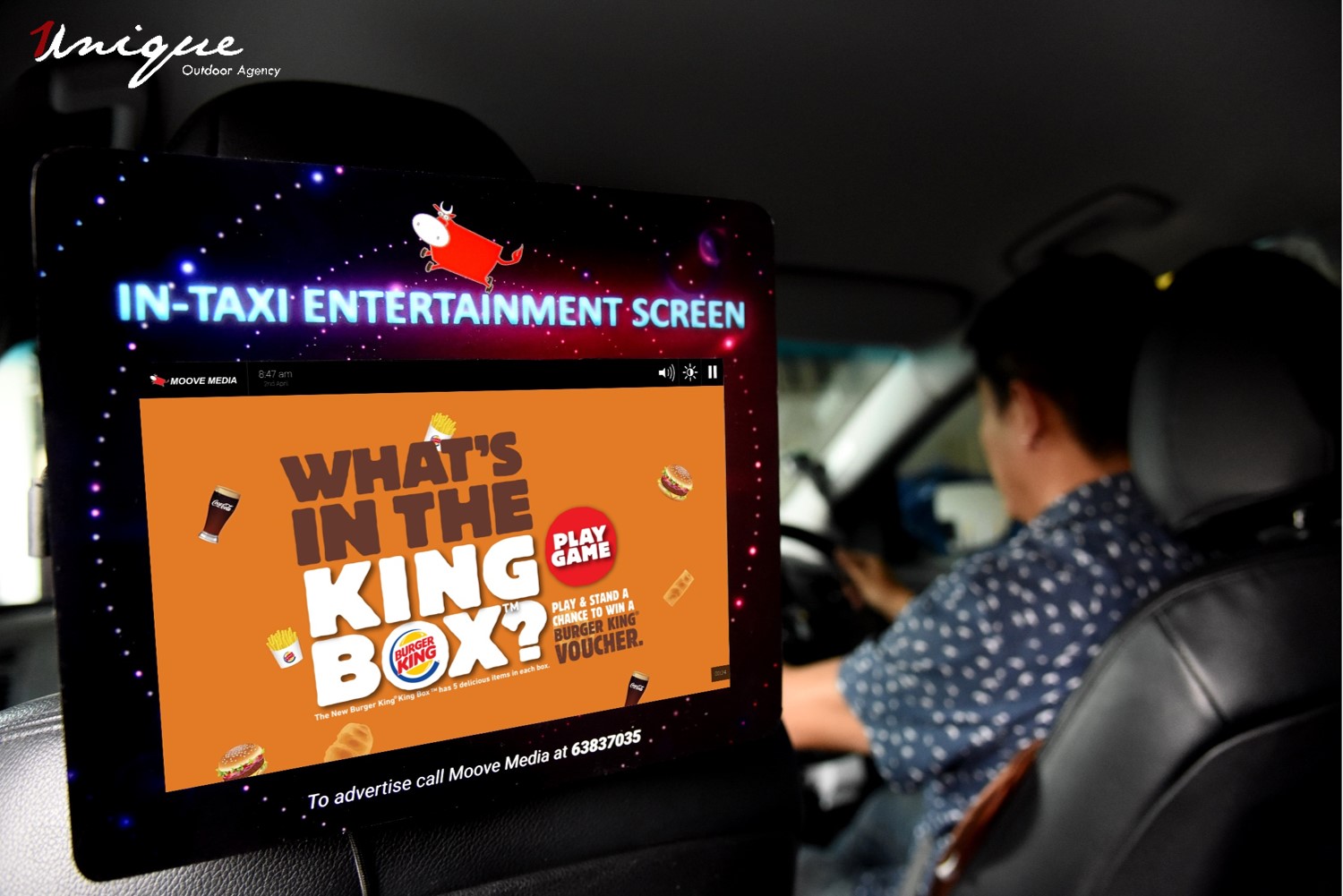 màn hình LCD quảng cáo trên taxi ô tô