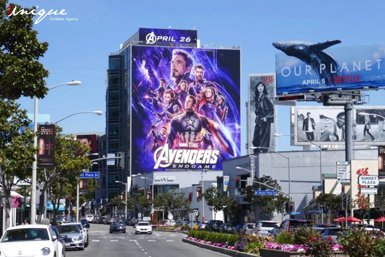 billboard quảng cáo quảng bá bom tấn Avengers Endgame