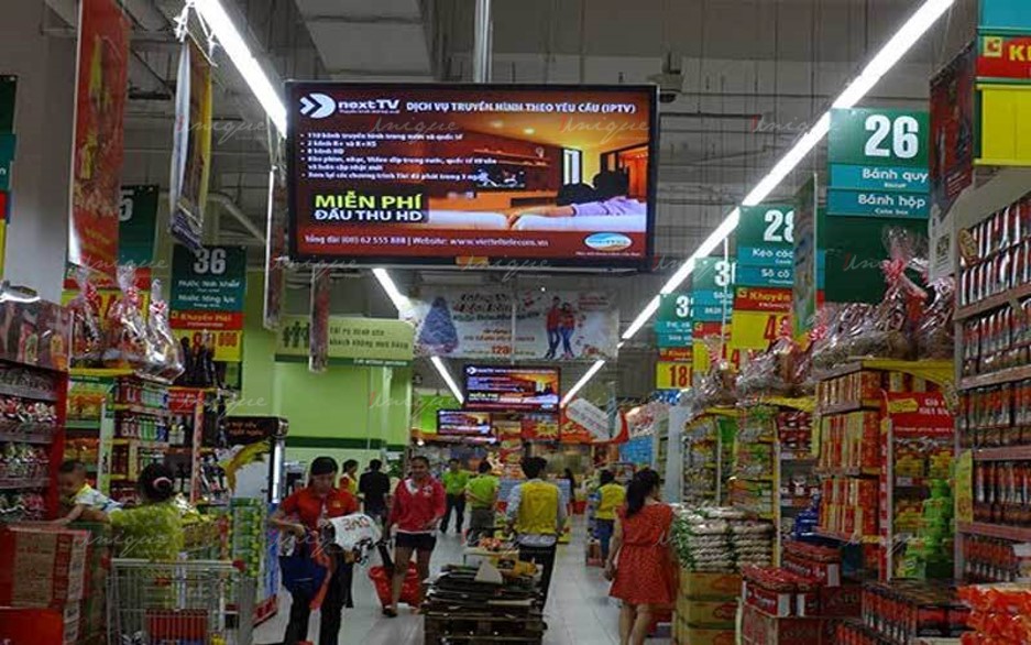 Màn hình LCD, Frame quảng cáo tại siêu thị, trung tâm thương mại