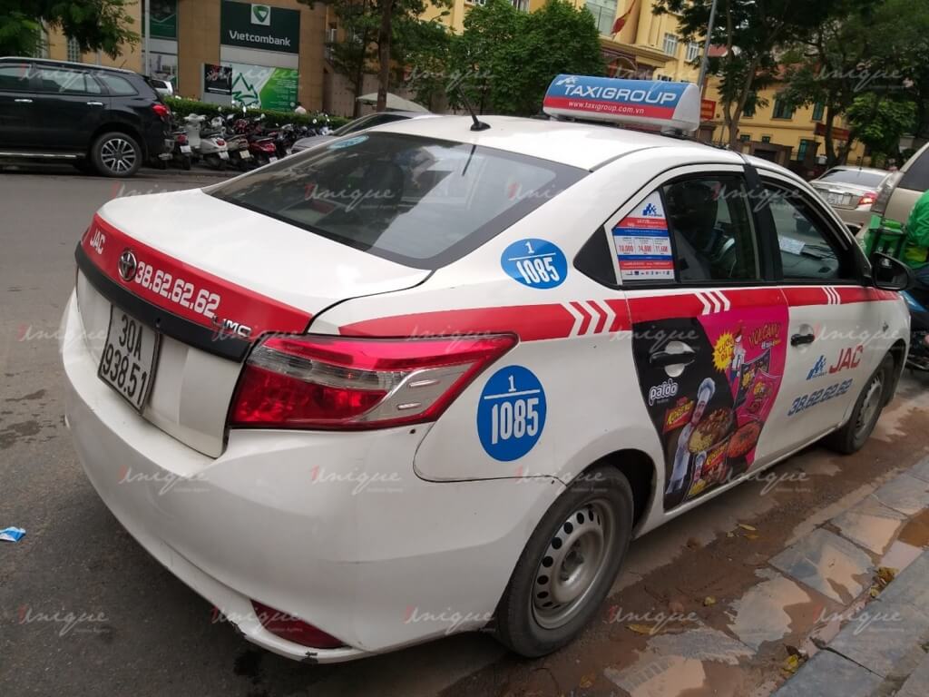 Chiến dịch quảng cáo trên taxi cho mì Koreno Volcano