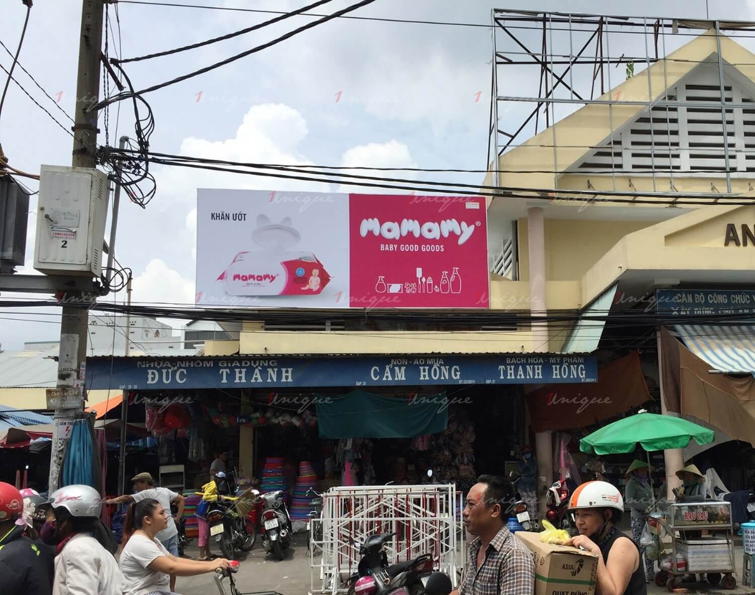 quảng cáo biển chợ tại chợ An Nhơn, Lê Đức Thọ, Gò Vấp, HCM