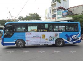 Yuwell quảng cáo trên xe buýt tại Hà Nội
