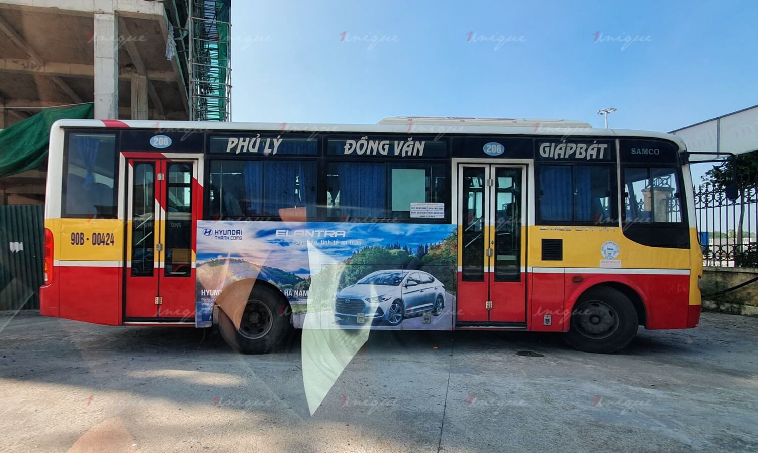 Quảng cáo xe bus tại Hà Nam