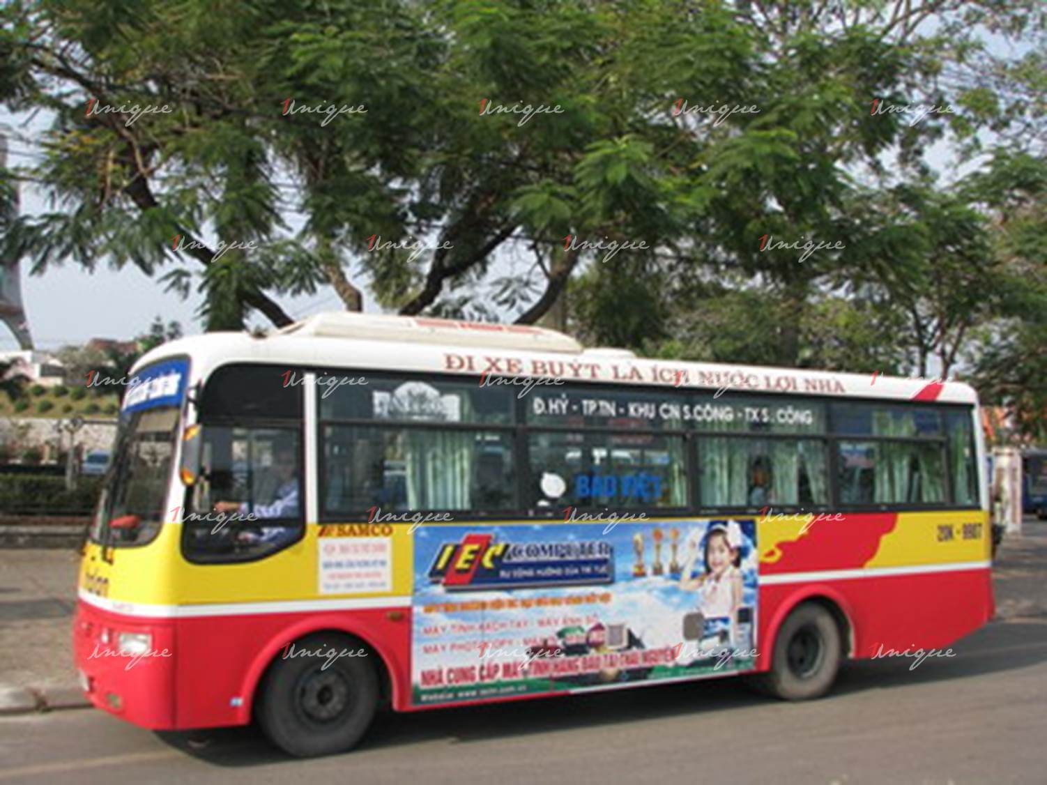 quảng cáo xe bus thái nguyên