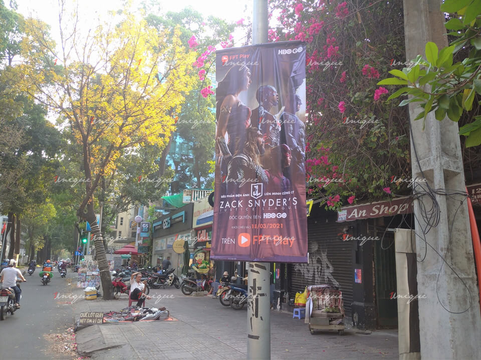 FPT Play treo banner quảng cáo phim Liên Minh Công Lý