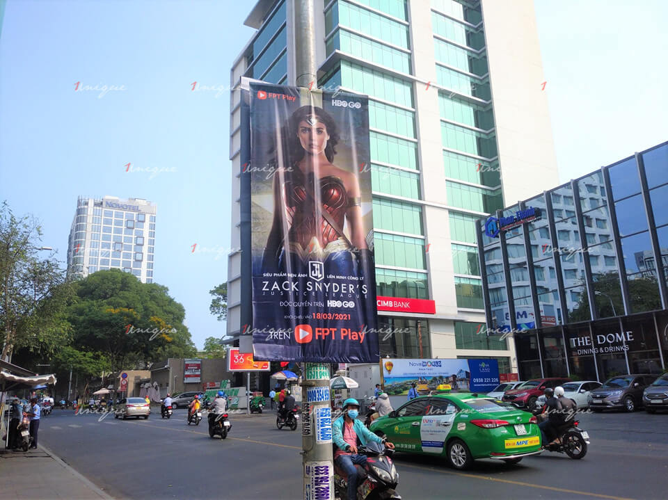 FPT Play treo banner quảng cáo phim Liên Minh Công Lý