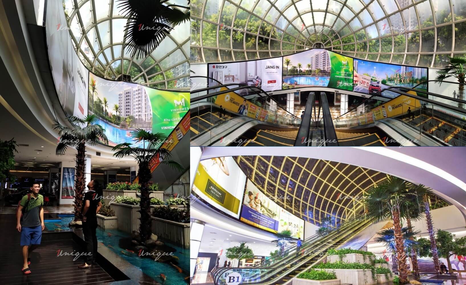 Màn hình LED quảng cáo tại TTTM Vincom Mega Mall Times City