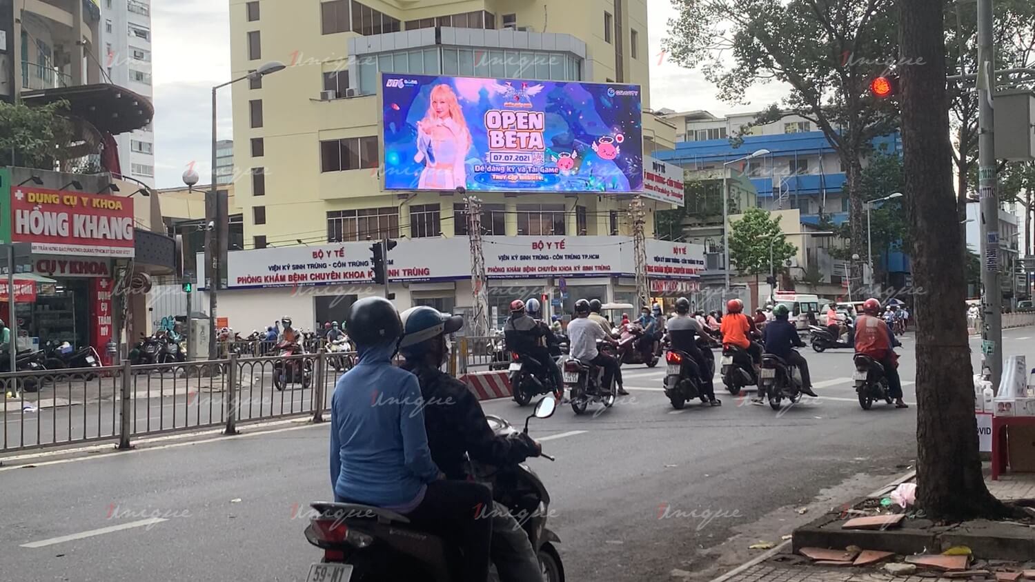 VTC Game quảng cáo màn hình Led ngoài trời tại ngã tư Trần Hưng Đạo - Nguyễn Biểu
