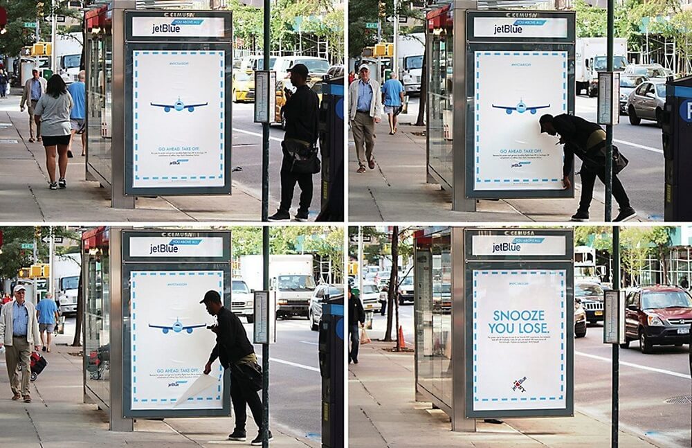 quảng cáo nhà chờ xe buýt tương tác
