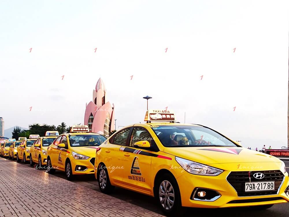 quảng cáo trên taxi Asia tại Nha Trang - Khánh Hòa