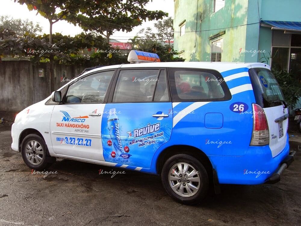 quảng cáo trên taxi Hàng Không (Airport) Đà Nẵng