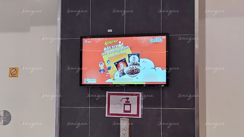 Kfood quảng cáo màn hình LCD tại trung tâm thương mại Aeon Mall Long Biên