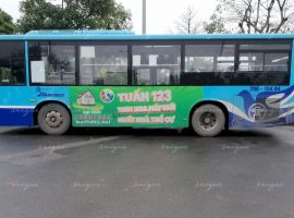 Chiến dịch quảng cáo xe bus của công ty Bất động sản Tuấn 123