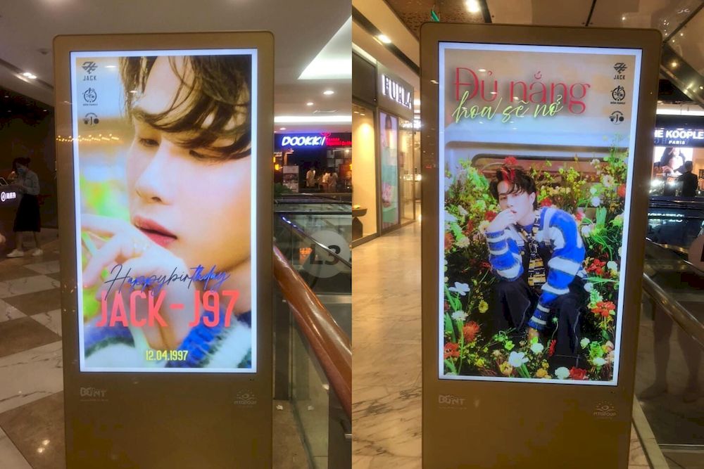 Project quảng cáo màn hình LCD chúc mừng sinh nhật Jack J97