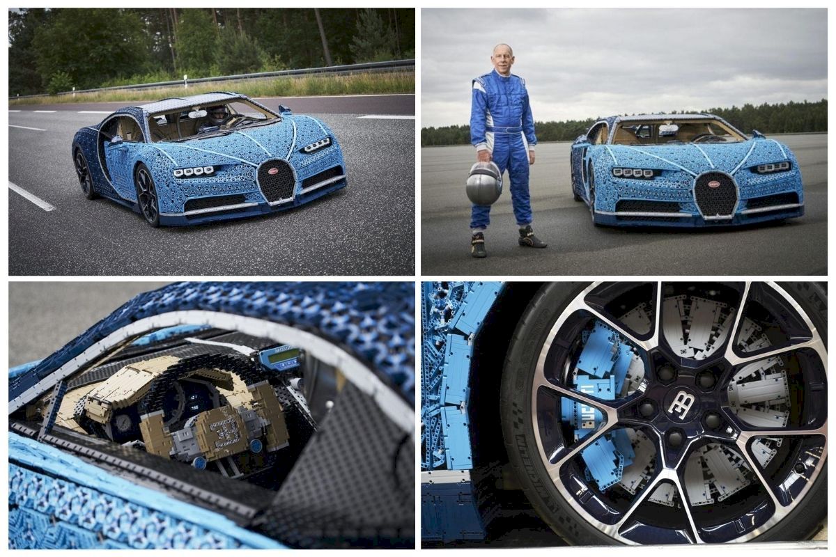 Chiêm ngưỡng siêu xe Bugatti Chiron được làm từ hơn 1 triệu mảnh Lego