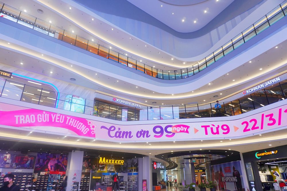 Hệ thống màn hình quảng cáo LED, LCD tại TTTM Aeon Mall Hà Đông