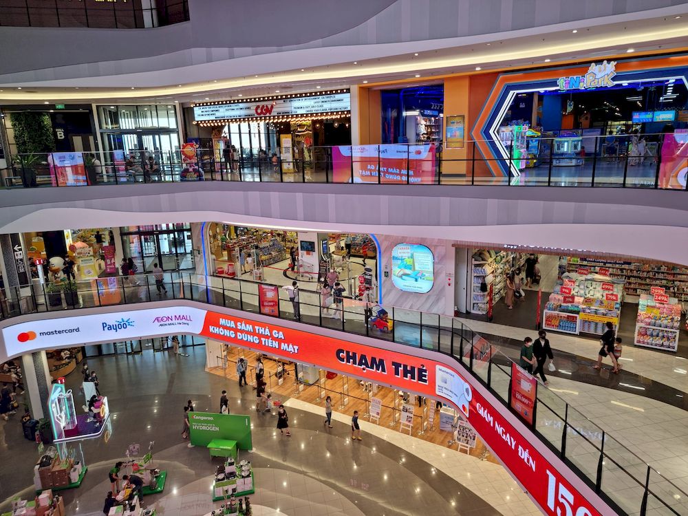 Hệ thống màn hình quảng cáo LED, LCD tại TTTM Aeon Mall Hà Đông