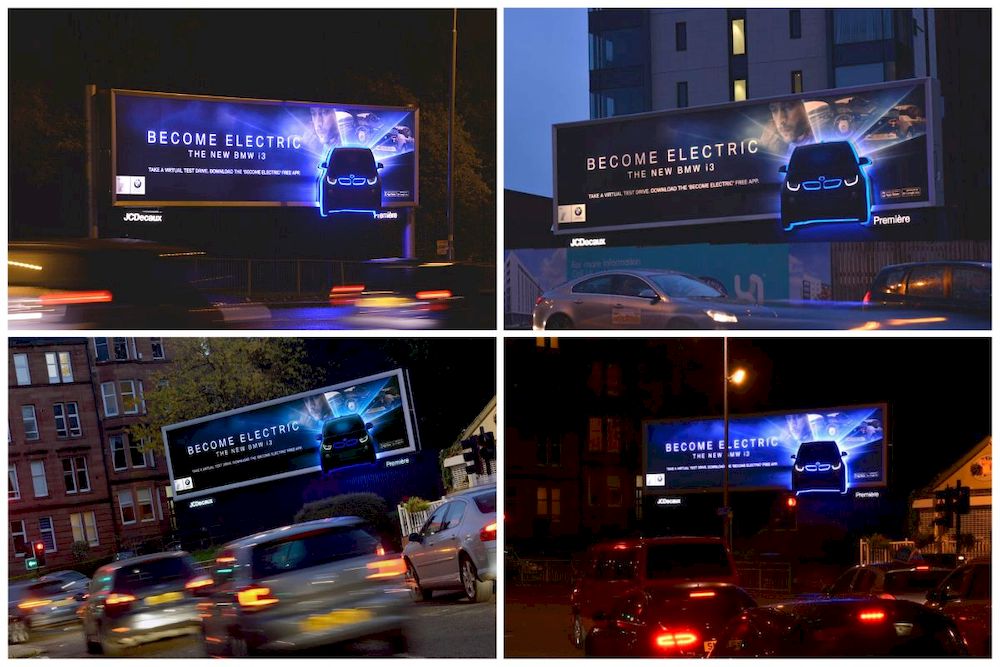 Creative OOH: Billboard quảng cáo 3D “tỏa hào quang” tuyệt đẹp của BMW i3