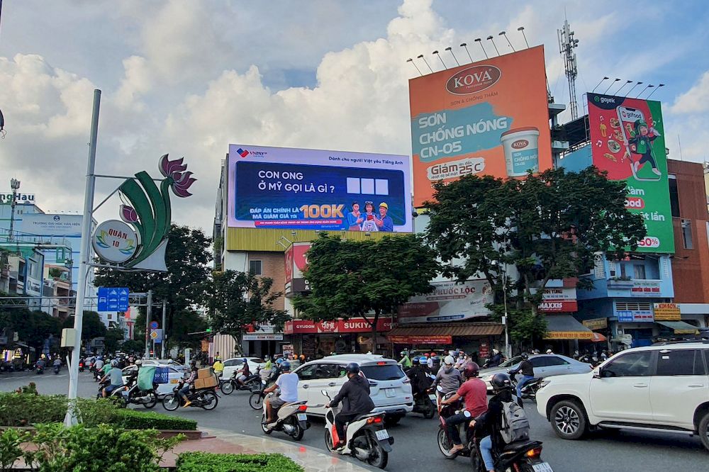 VNPAY-QR quảng cáo màn hình LED ngoài trời tại Vòng xoay Lý Thái Tổ (Quận 3, Hồ Chí Minh)