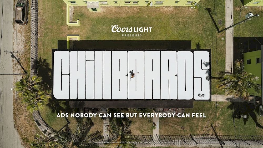“Chillboards”: Chiến dịch OOH giúp hạ nhiệt và tiết kiệm năng lượng của Coors Light
