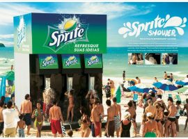 Chiến dịch OOH tương tác thú vị “Sprite Shower” trong mùa hè của Sprite