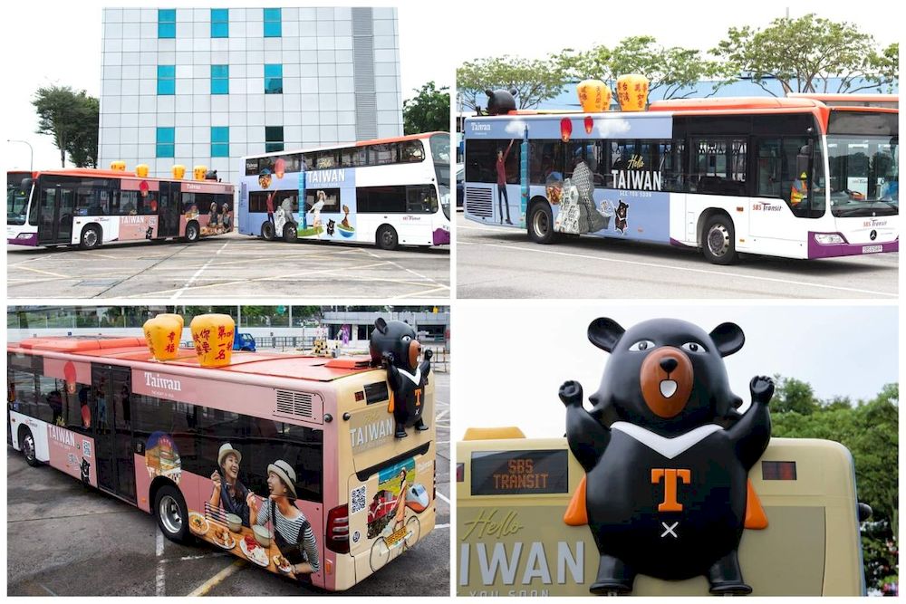 Creative OOH: Du lịch Đài Loan xuất hiện ấn tượng trên đường phố qua chiến dịch quảng cáo xe bus sáng tạo