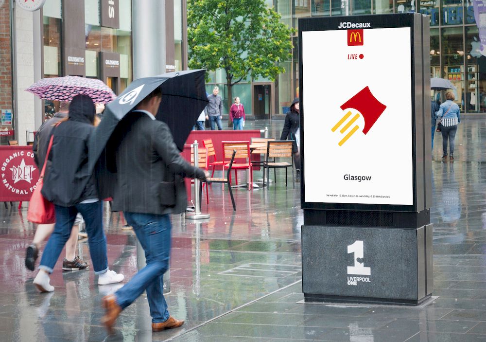 Chiến dịch quảng cáo ngoài trời “Weather-Reactive Outdoor của McDonald’s