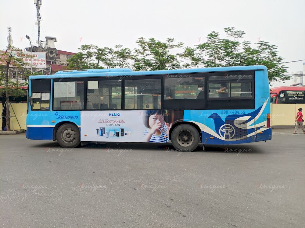 Máy lọc nước Hiaki phủ sóng đường phố Hà Nội với chiến dịch quảng cáo xe bus