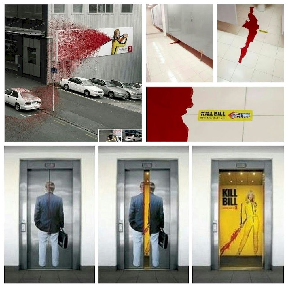 Chiến dịch quảng cáo ngoài trời (OOH) sáng tạo quảng bá phim “Kill Bill”