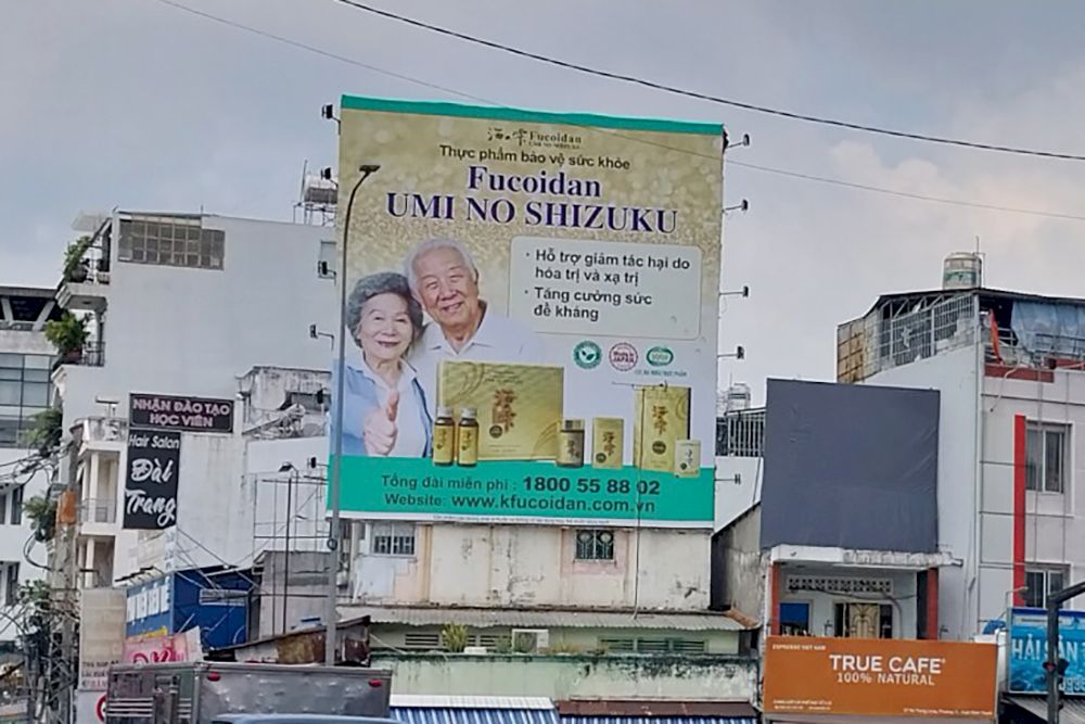 Fucoidan quảng cáo Pano tại ngã tư Lê Quang Định - Nơ Trang Long (Hồ Chí Minh)