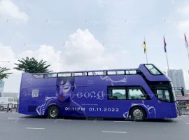 Roadshow xe bus 2 tầng quảng bá album “Cong” của ca sĩ Tóc Tiên