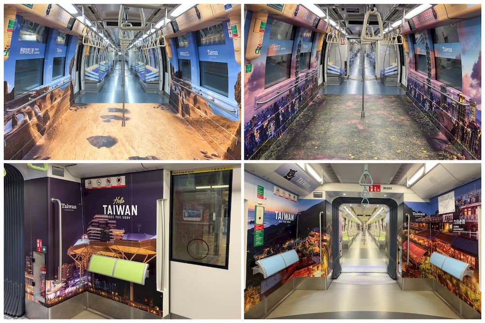 Creative OOH: Hello Taiwan quảng bá du lịch Đài Loan bằng chiến dịch quảng cáo bên trong tàu điện ngầm ấn tượng