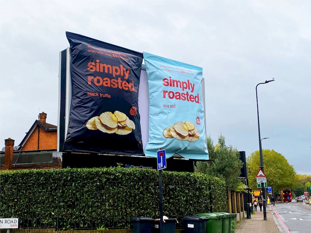 Unique Creative OOH: Billboard quảng cáo 3D sáng tạo của khoai tây chiên Simply Roasted
