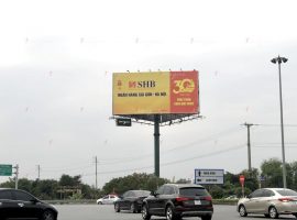 Billboard quảng cáo Ngân hàng SHB tại Trạm thu phí Liêm Tuyền (Tp. Phủ Lý, Hà Nam)
