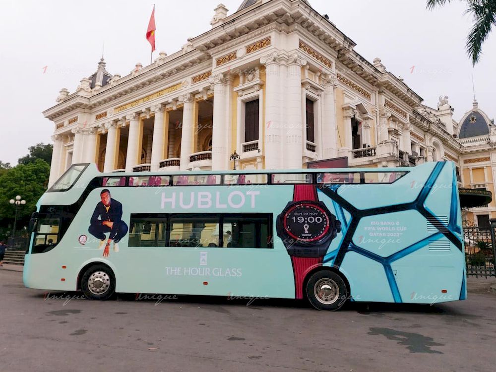 Hublot quảng cáo Roadshow xe bus 2 tầng tại Hà Nội và Hồ Chí Minh