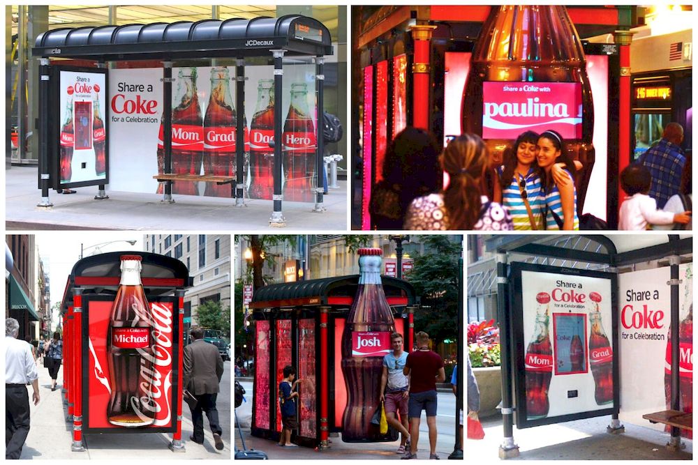 Creative Bus Shelter: Quảng cáo nhà chờ xe bus sáng tạo "Share a Coke"