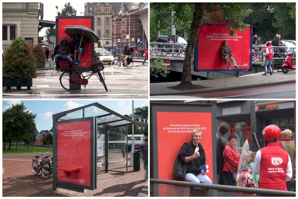 Creative Bus Shelter: Quảng cáo nhà chờ xe bus sáng tạo của Kit Kat