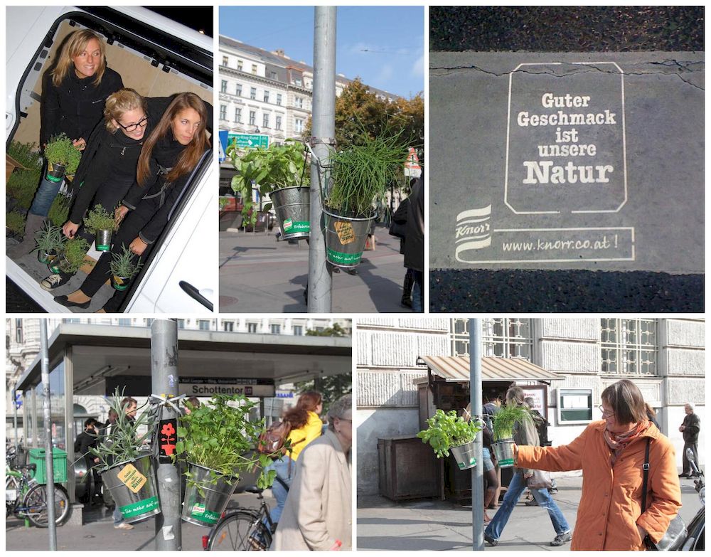 Unique Creative OOH: Ý tưởng tiếp thị du kích của Knorr tại Vienna (Áo)