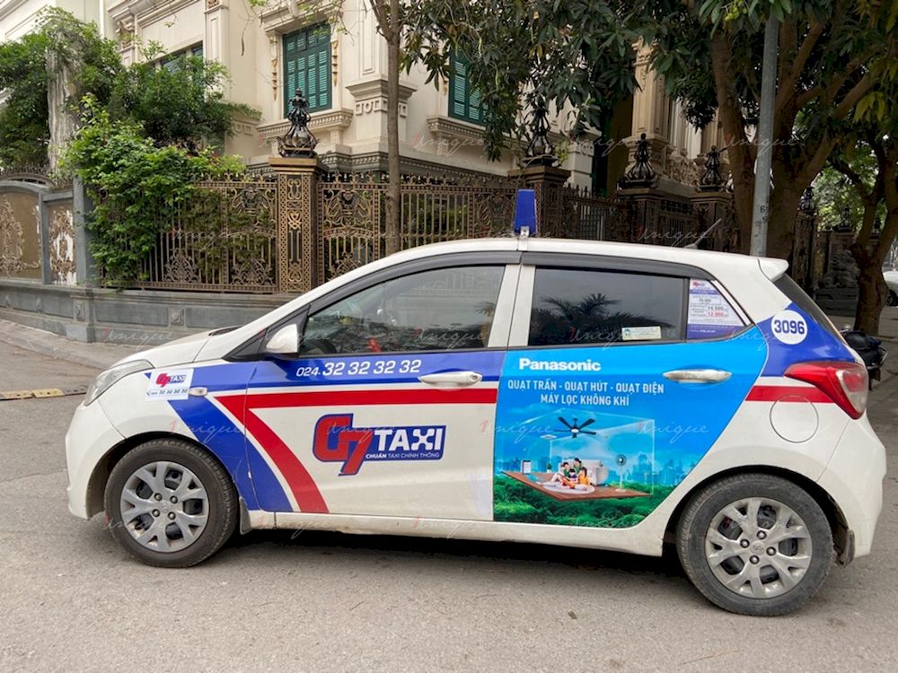 Panasonic quảng cáo taxi G7 tại Hà Nội