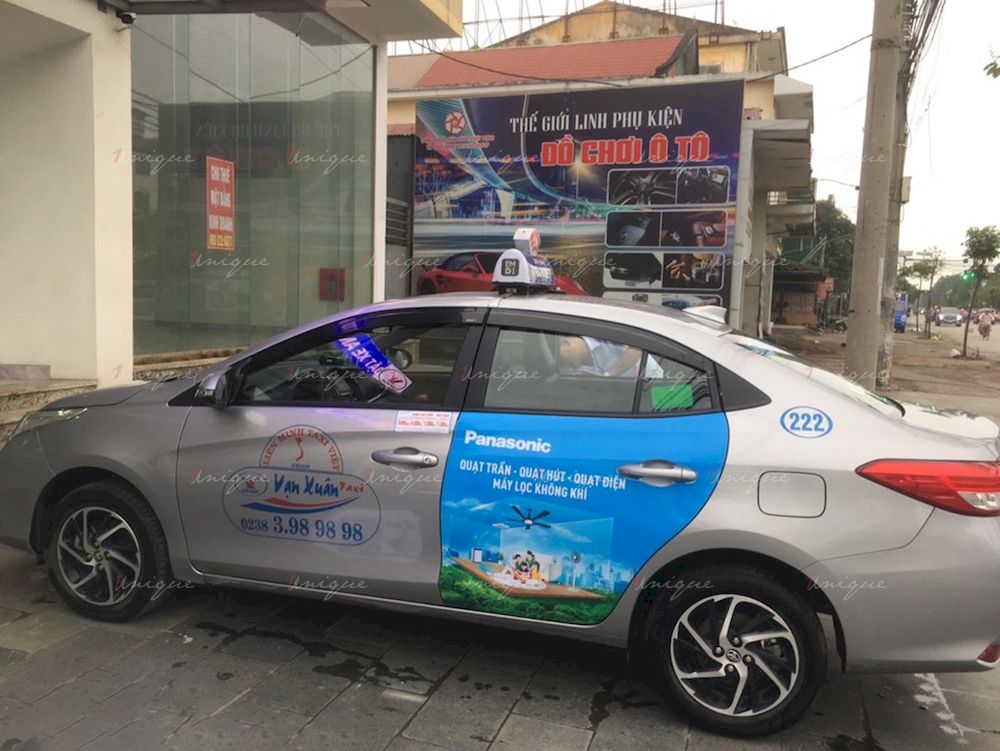 Panasonic quảng cáo taxi Vạn Xuân tại Nghệ An