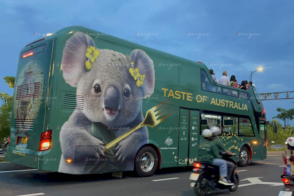 Roadshow bus 2 tầng ấn tượng của Taste of Australia 2023 tại Hồ Chí Minh