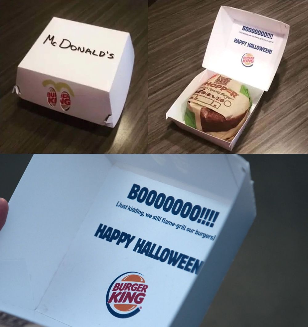 Burger King hóa trang thành con ma McDonald's để cà khịa đối thủ trong dịp Halloween