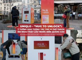 Chiến dịch OOH tương tác của UNIQLO “Hug To Unlock thử thách mọi người ôm nhau trước biển quảng cáo