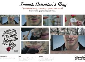 Billboard “Râu và Hoa hồng” - Chiến dịch OOH “Smooth Valentine's Day” lãng mạn của Wilkinson Sword