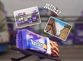 Milka Tender gây ấn tượng với loạt mô hình khổng lồ trên khắp đường phố