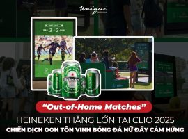 Chiến dịch OOH “Out-of-Home Matches” của Heineken tôn vinh bóng đá nữ đầy cảm hứng